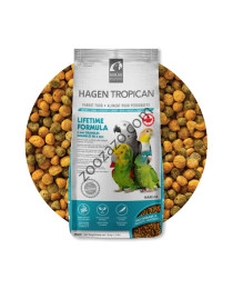 Гранули Тропикан за Папагали - ежедневна формула, 4 мм гранула, 1,8 кг. - Hagen Tropican Lifetime Formula for Parrots